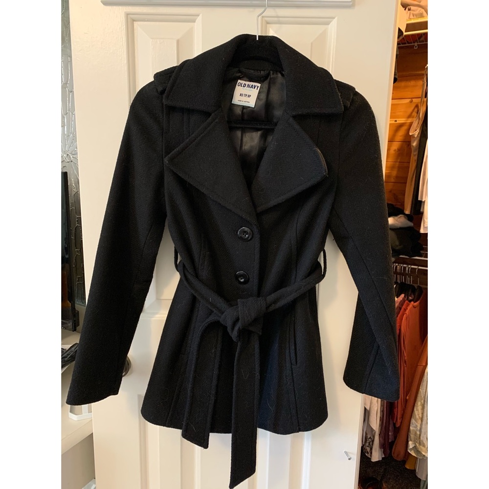 Black Old Navy Pea Coat